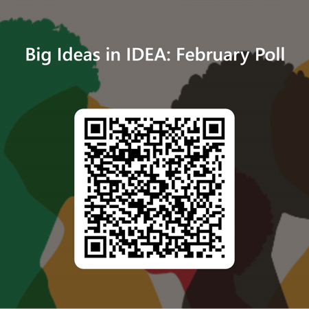 QRCode for Big Ideas in IDEA_ February Poll