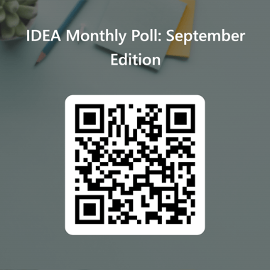 QRCode for IDEA Monthly Poll_ September Edition